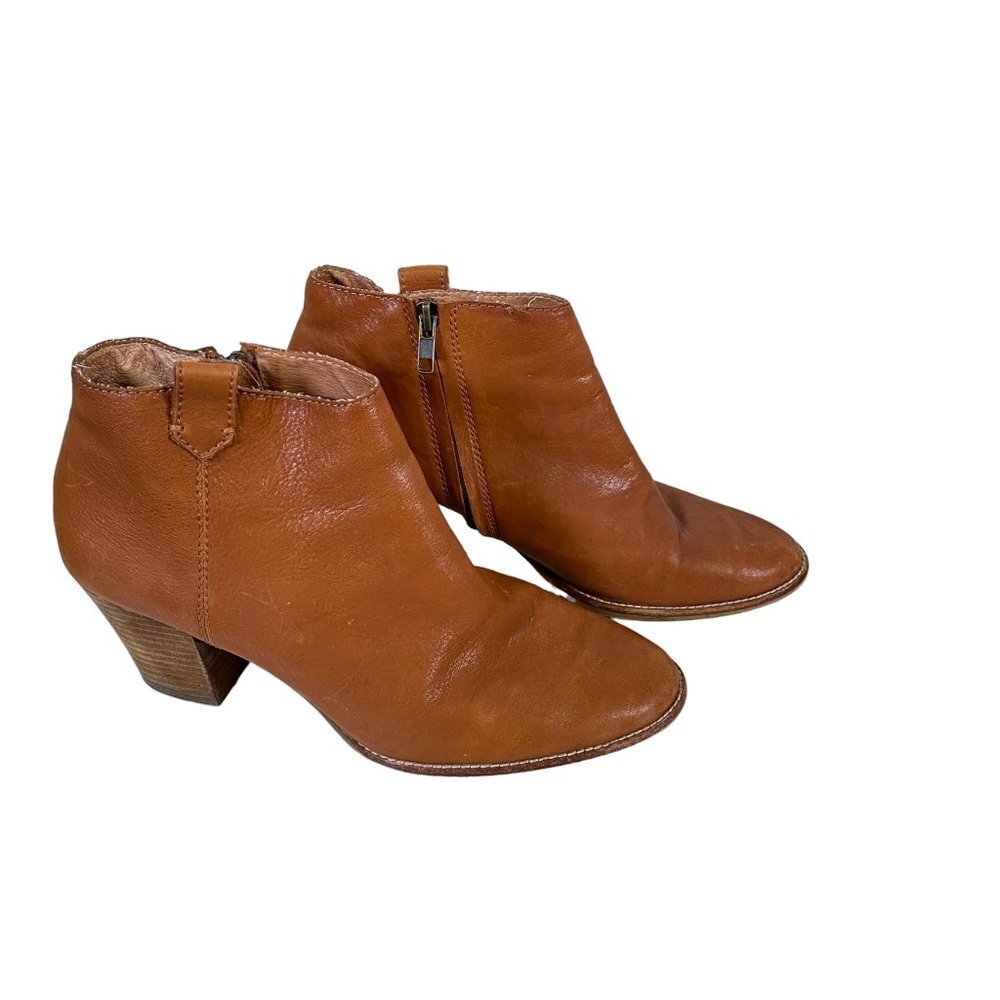 Madewell Billie Leather Ankle Booties Boots